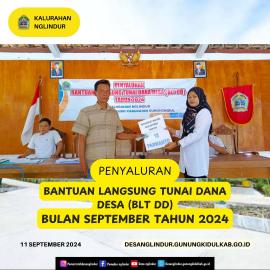 PENYALURAN BLT DANA DESA BULAN SEPTEMBER